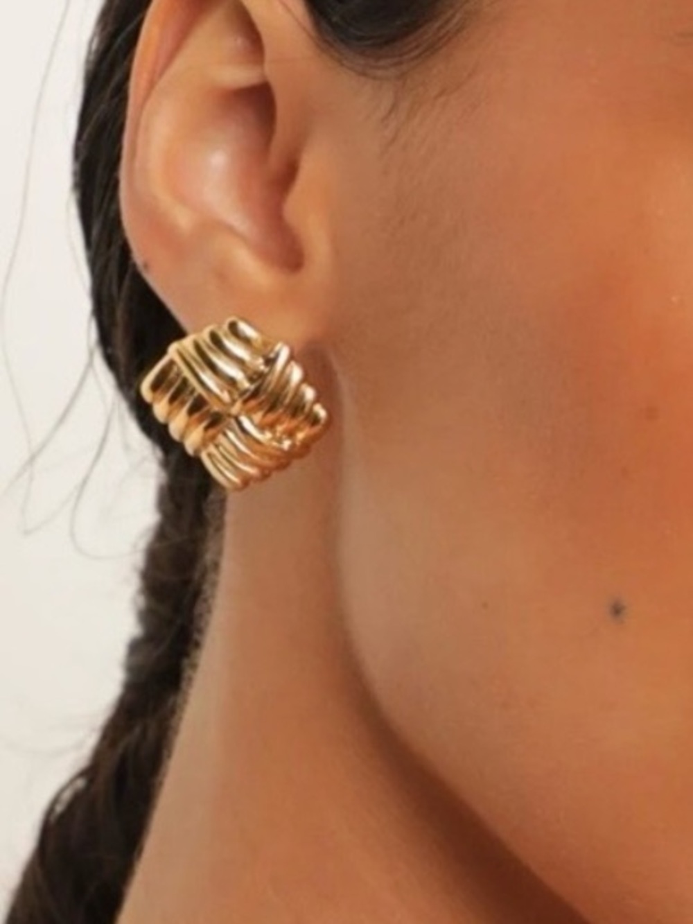 Heaven Mayhem Wind Earrings in Gold Plated Brass. Brand new!